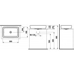Накладной умывальник Laufen Pro 816952 Накладной умывальник Laufen Pro 816952